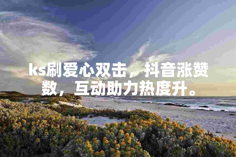 ks刷爱心双击，抖音涨赞数，互动助力热度升。