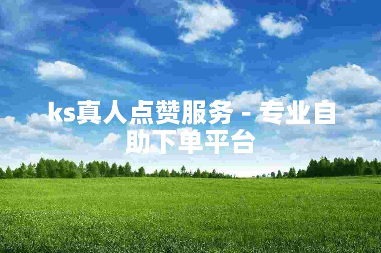 ks真人点赞服务 - 专业自助下单平台