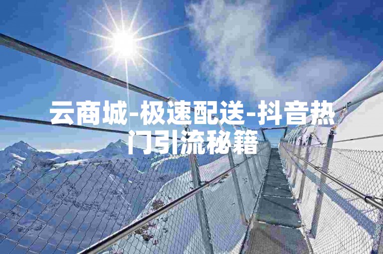 云商城-极速配送-抖音热门引流秘籍