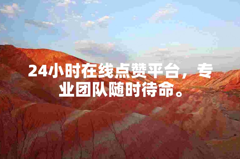 24小时在线点赞平台，专业团队随时待命。