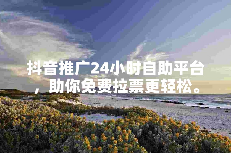 抖音推广24小时自助平台，助你免费拉票更轻松。