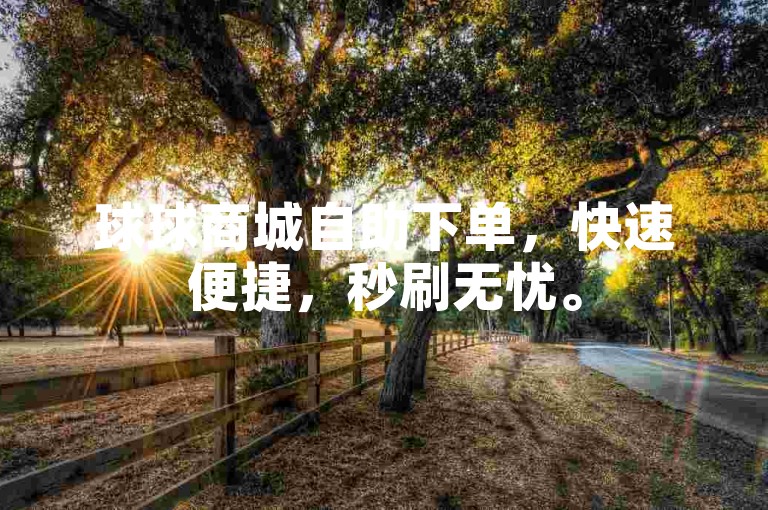 球球商城自助下单，快速便捷，秒刷无忧。