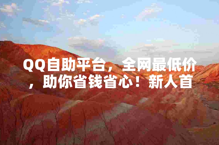 QQ自助平台，全网最低价，助你省钱省心！新人首选！