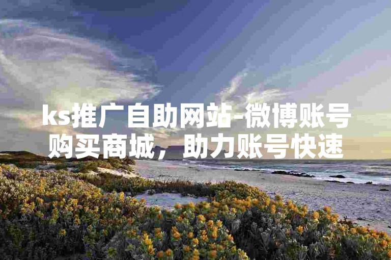 ks推广自助网站-微博账号购买商城，助力账号快速成长。