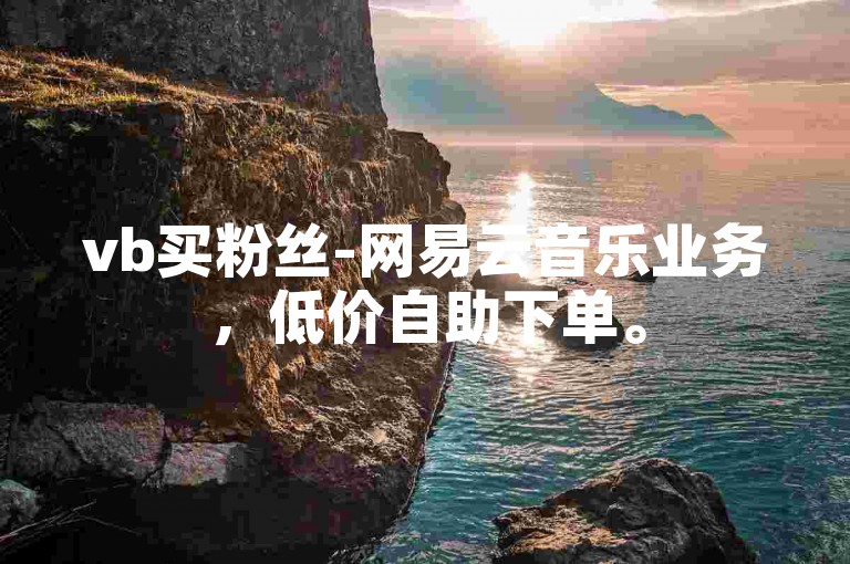 vb买粉丝-网易云音乐业务，低价自助下单。