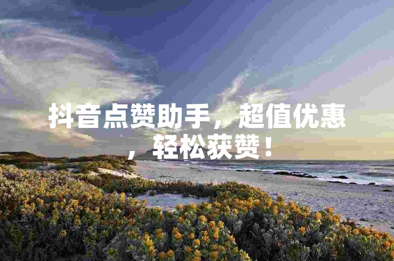抖音点赞助手，超值优惠，轻松获赞！