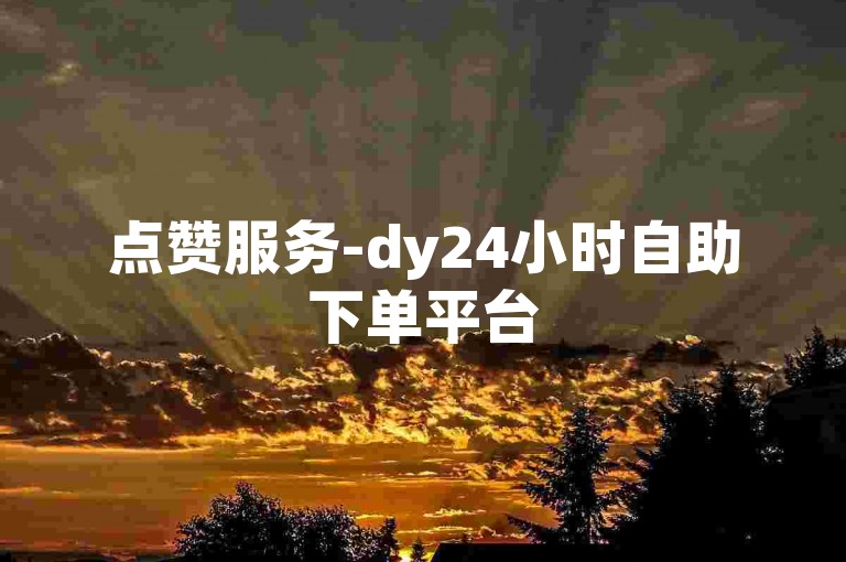 点赞服务-dy24小时自助下单平台
