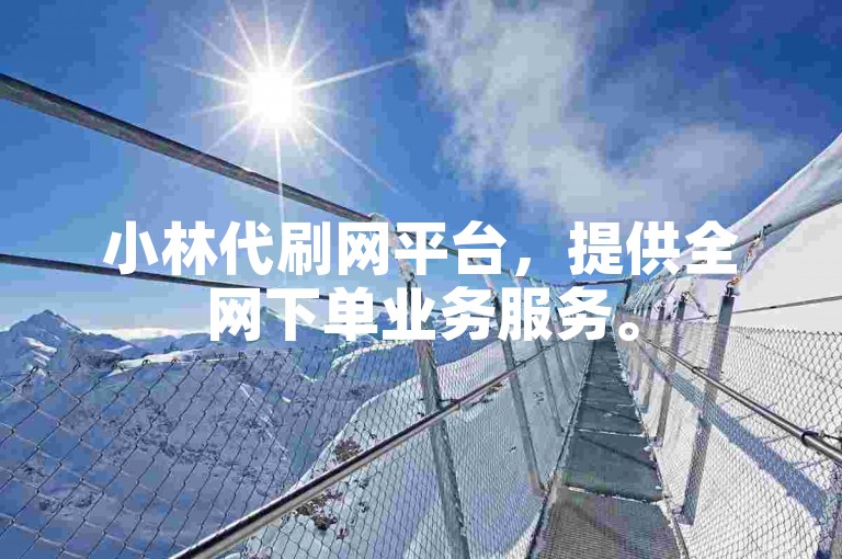 小林代刷网平台，提供全网下单业务服务。