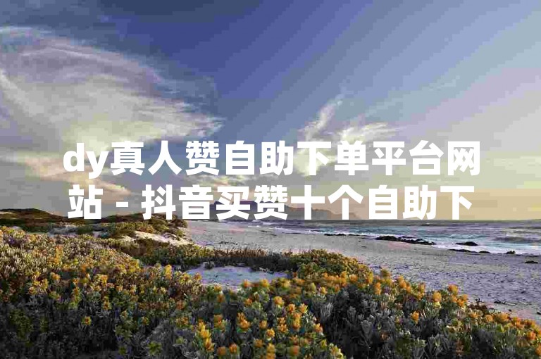 dy真人赞自助下单平台网站 - 抖音买赞十个自助下单平台。