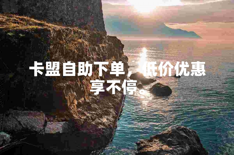 卡盟自助下单，低价优惠享不停。
