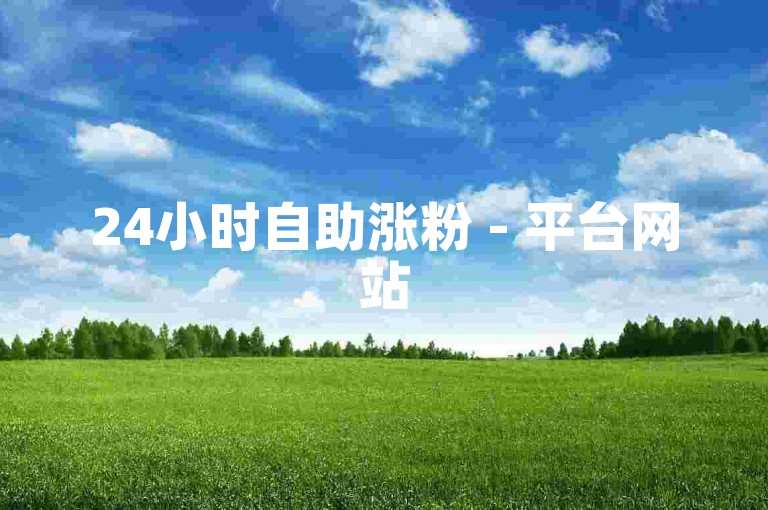 24小时自助涨粉 - 平台网站50个粉丝