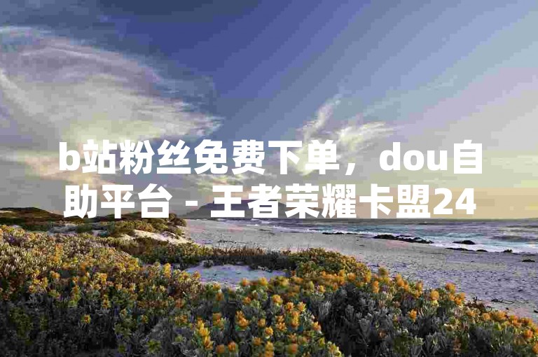 b站粉丝免费下单，dou自助平台 - 王者荣耀卡盟24小时自动发卡平台 - 低价qq业务网。