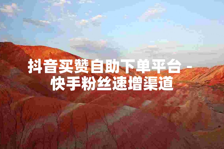 抖音买赞自助下单平台 - 快手粉丝速增渠道