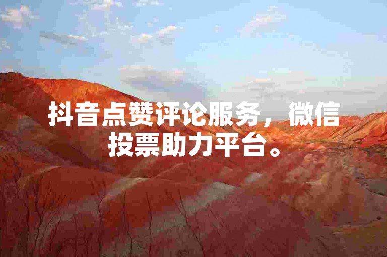 抖音点赞评论服务，微信投票助力平台。