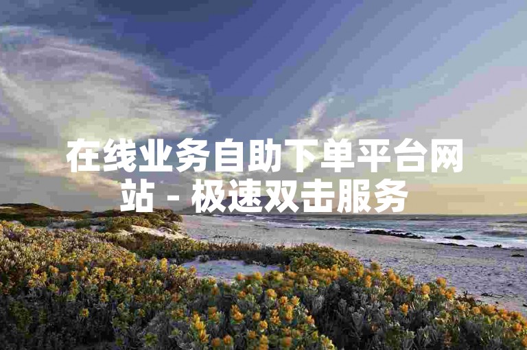 在线业务自助下单平台网站 - 极速双击服务