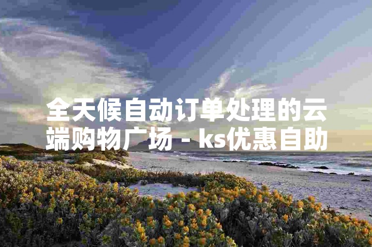 全天候自动订单处理的云端购物广场 - ks优惠自助购买系统扬帆起航