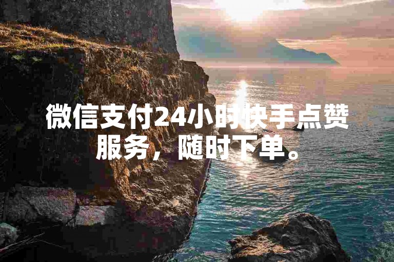 微信支付24小时快手点赞服务，随时下单。