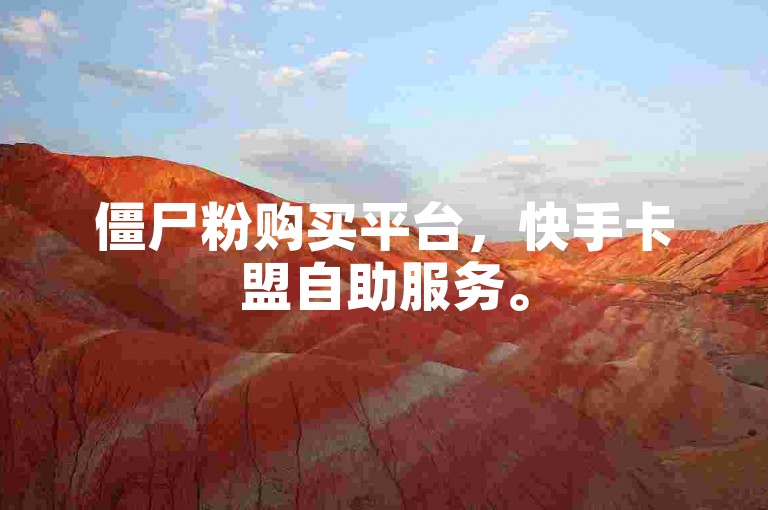 僵尸粉购买平台，快手卡盟自助服务。