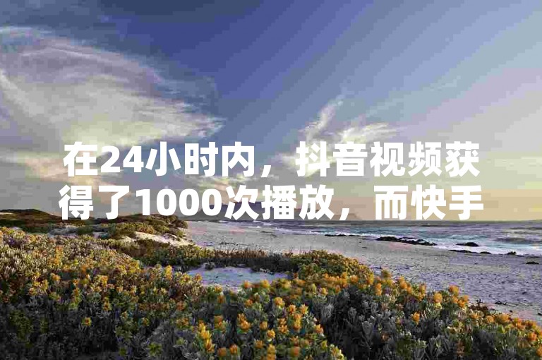 在24小时内，抖音视频获得了1000次播放，而快手平台和提供QQ永久业务卡盟的网站也展示了其业务的活跃度。
