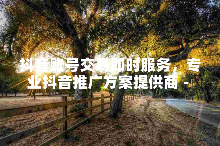 抖音账号交易即时服务，专业抖音推广方案提供商 - 快速获取10000粉丝平台 - 抖音号买卖交流中心