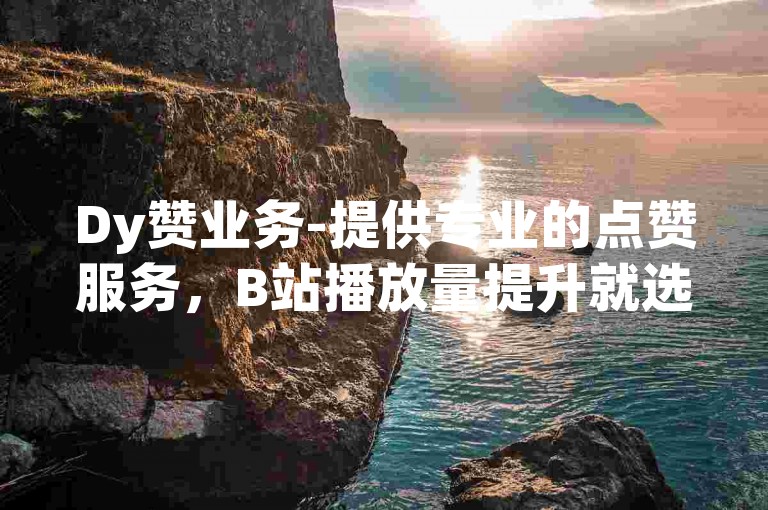 Dy赞业务-提供专业的点赞服务，B站播放量提升就选我们。