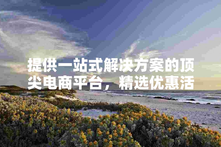 提供一站式解决方案的顶尖电商平台，精选优惠活动火热进行中。