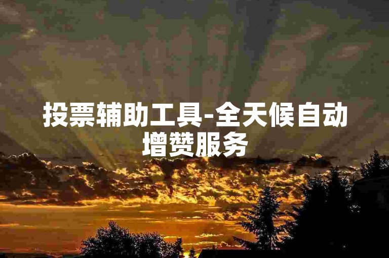投票辅助工具-全天候自动增赞服务