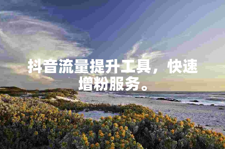 抖音流量提升工具，快速增粉服务。