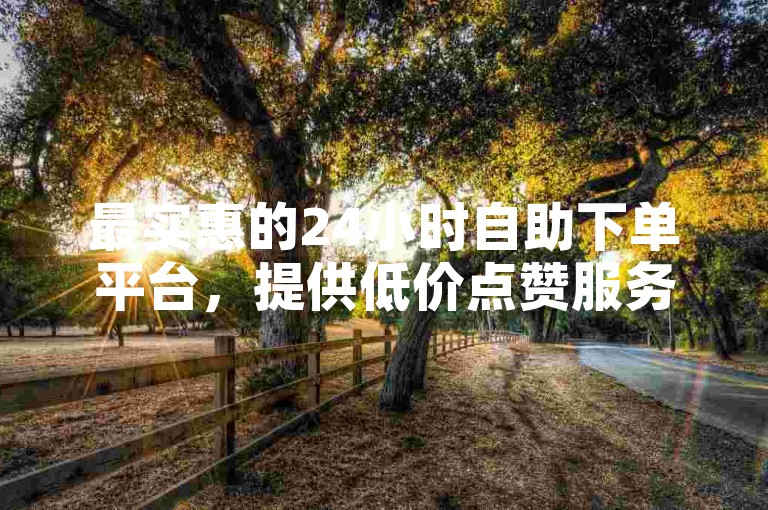 最实惠的24小时自助下单平台，提供低价点赞服务，1毛钱即可获得10000赞。