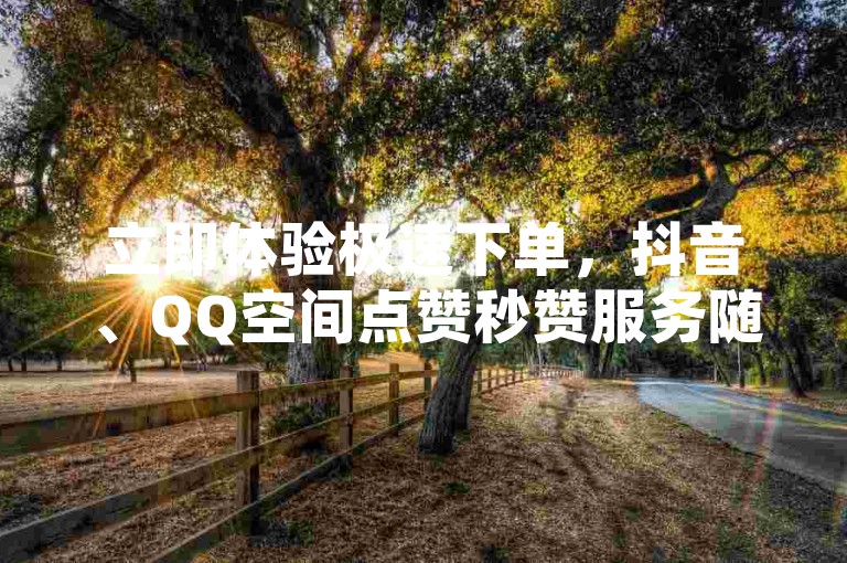 立即体验极速下单，抖音、QQ空间点赞秒赞服务随心享 - 超值ks账号等你来购 - 快手自助业务平台全天候服务。