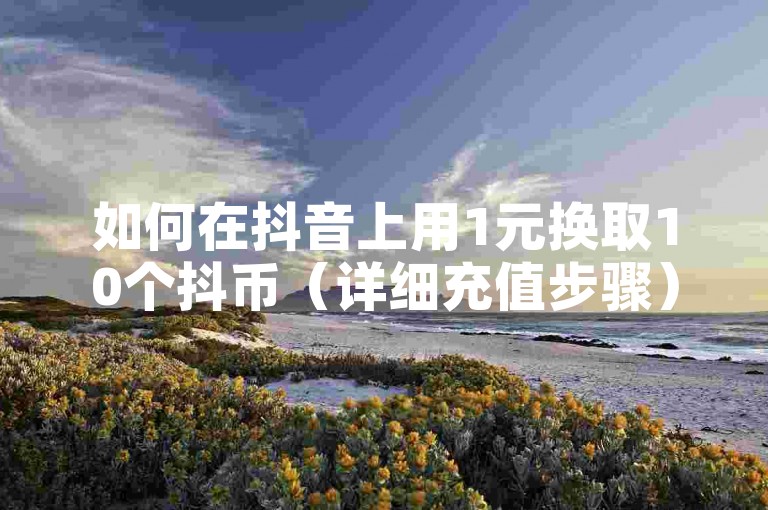 如何在抖音上用1元换取10个抖币（详细充值步骤）？