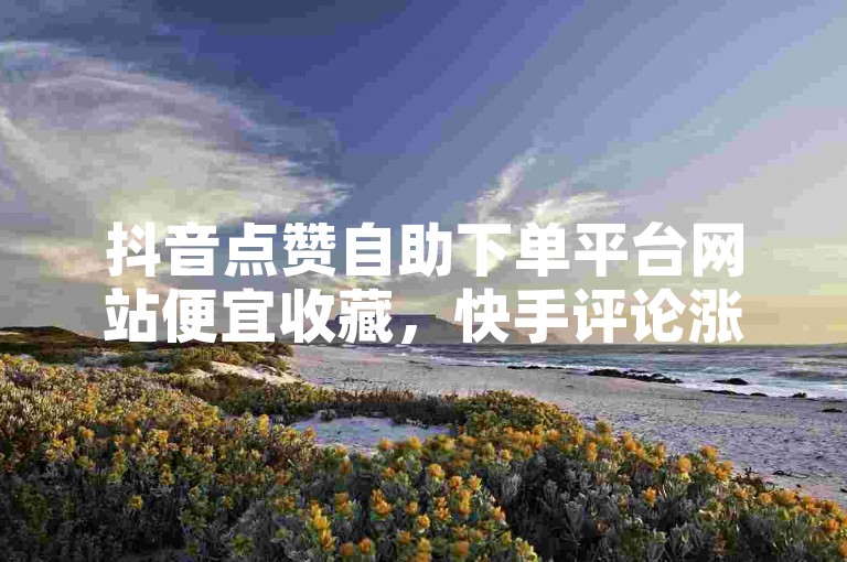 抖音点赞自助下单平台网站便宜收藏，快手评论涨赞平台助力热门。