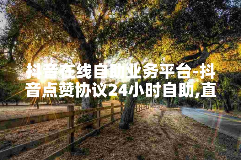 抖音在线自助业务平台-抖音点赞协议24小时自助,直播间挂人软件