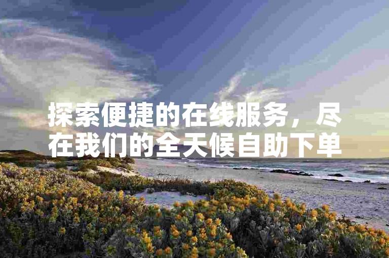探索便捷的在线服务，尽在我们的全天候自助下单网站，快手低价业务等你来体验。