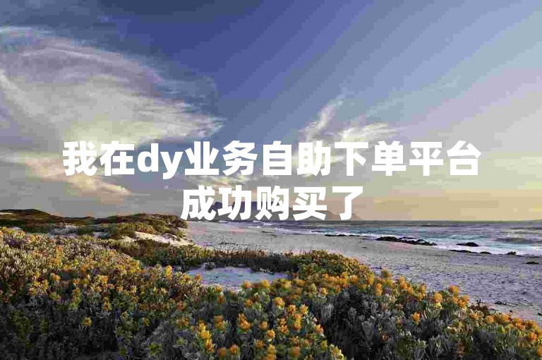 我在dy业务自助下单平台成功购买了500个快手作品的点赞服务。