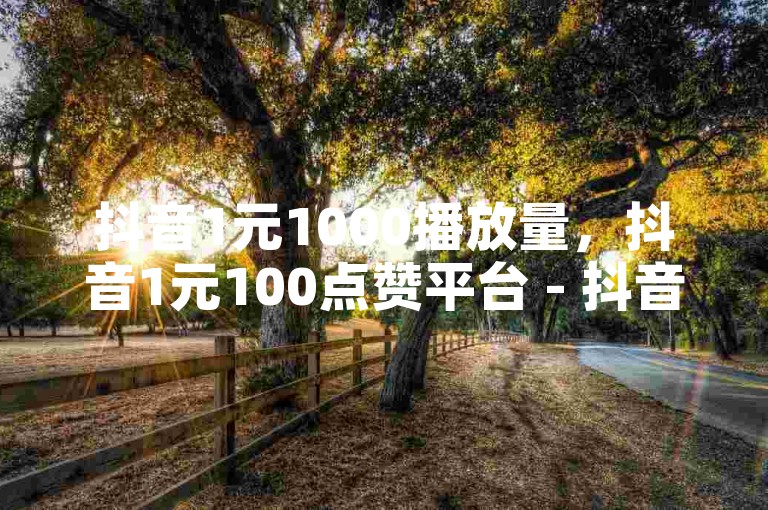 抖音1元1000播放量，抖音1元100点赞平台 - 抖音粉丝破万的账号密码 - 黑科网如何下载软件安装。
