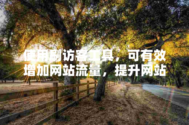 使用刷访客工具，可有效增加网站流量，提升网站活跃度。