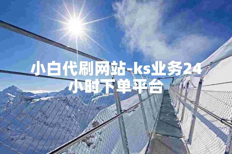 小白代刷网站-ks业务24小时下单平台