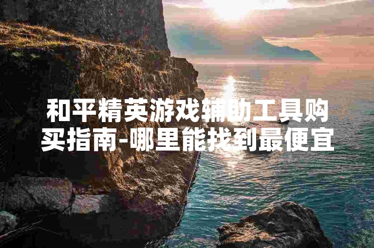 和平精英游戏辅助工具购买指南-哪里能找到最便宜的自助下单平台。