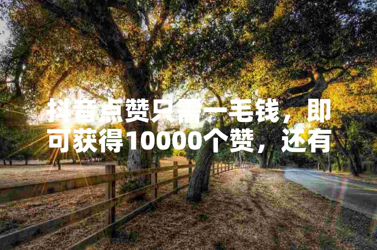 抖音点赞只需一毛钱，即可获得10000个赞，还有免费版QQ空间访客量增加器，尽在快手在线自助业务平台。