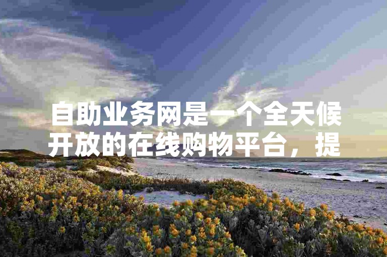 自助业务网是一个全天候开放的在线购物平台，提供24小时不间断的自助下单服务，让用户能够随时选购心仪商品。