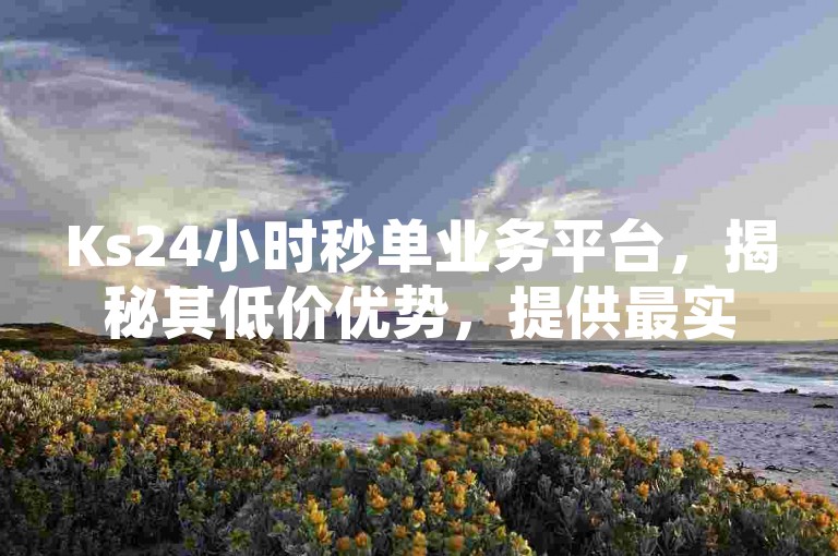 Ks24小时秒单业务平台，揭秘其低价优势，提供最实惠价格！2024年必备技能。