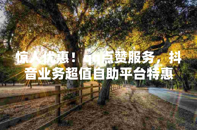 惊人优惠！qq点赞服务，抖音业务超值自助平台特惠价 - 全天候自助下单云小店 - 增加空间访问量。