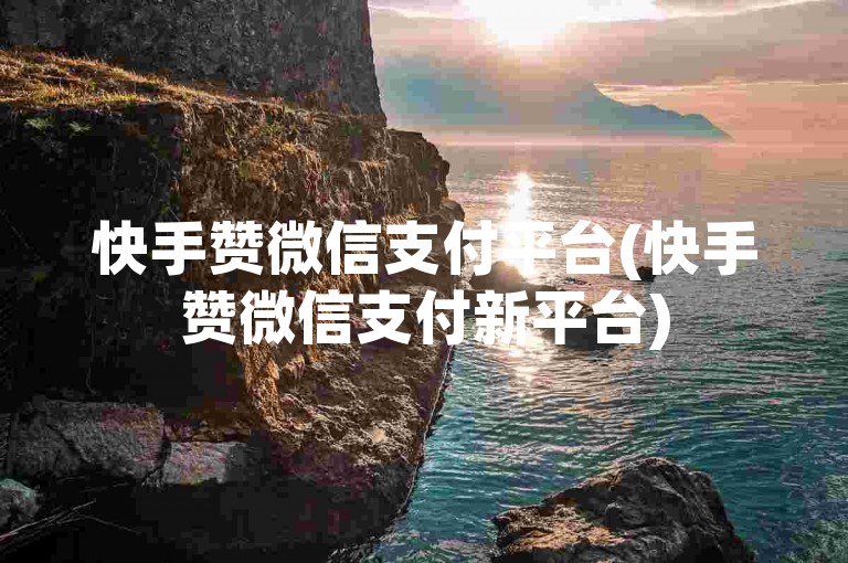 快手赞微信支付平台(快手赞微信支付新平台)