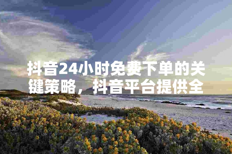 抖音24小时免费下单的关键策略，抖音平台提供全天候的免费下单服务，新用户专享优惠！