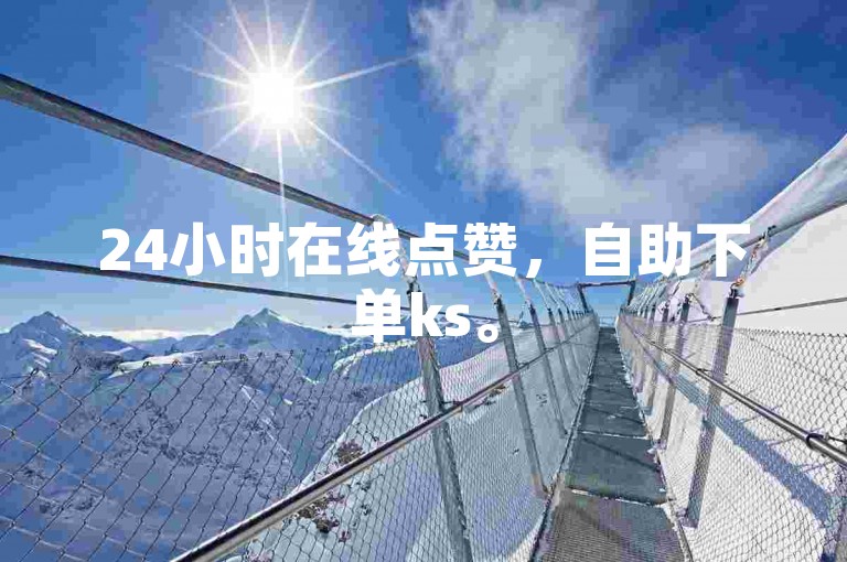 24小时在线点赞，自助下单ks。