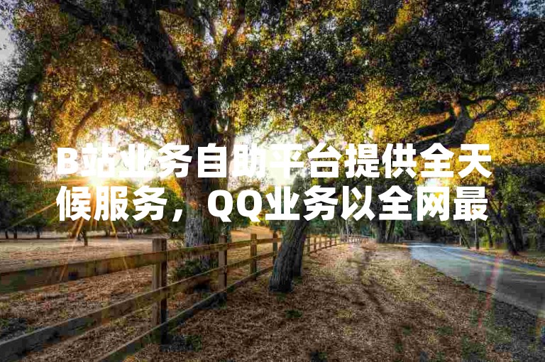 B站业务自助平台提供全天候服务，QQ业务以全网最低价著称，而博雅与他的榜一大哥的视频内容也颇受欢迎。