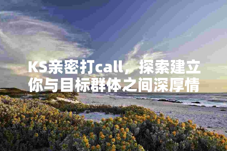 KS亲密打call，探索建立你与目标群体之间深厚情感纽带的有效方法。