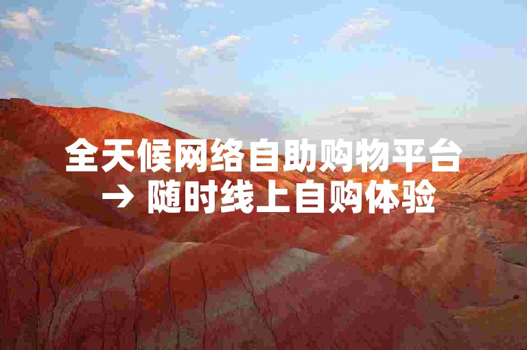 全天候网络自助购物平台 → 随时线上自购体验