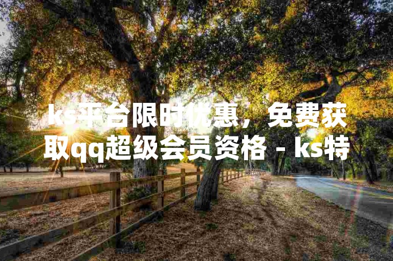 ks平台限时优惠，免费获取qq超级会员资格 - ks特惠1元即享1000点赞快速服务 - 在ks云小店发现更多超值业务，微利也能享受疯狂购物乐趣！